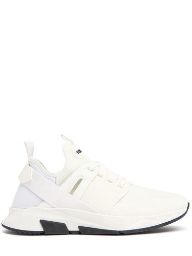 Alcantara Tech & Leather Low Sneakers - TOM FORD - Modalova