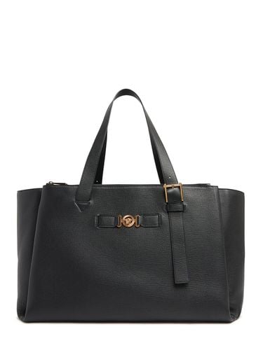 Medusa Biggie Leather Duffle Bag - VERSACE - Modalova