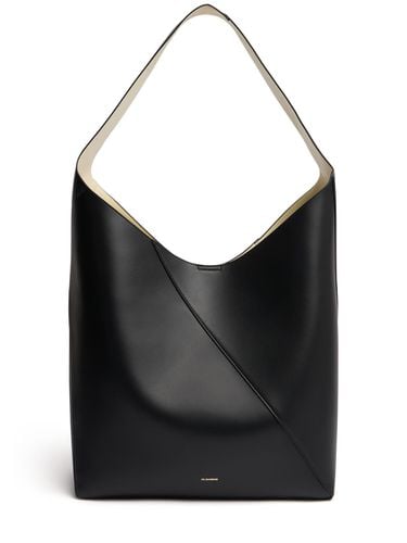 Large Vertigo Smooth Leather Hobo Bag - JIL SANDER - Modalova