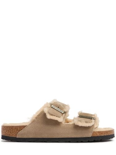 Arizona Shearling & Suede Sandals - BIRKENSTOCK - Modalova