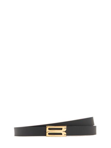 Micro Bbuckle Smooth Leather Belt - VICTORIA BECKHAM - Modalova