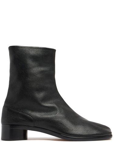 Mm Tabi Leather Ankle Boots - MAISON MARGIELA - Modalova