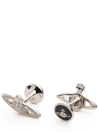 Mini Bas Relief Crystal Cufflinks - VIVIENNE WESTWOOD - Modalova