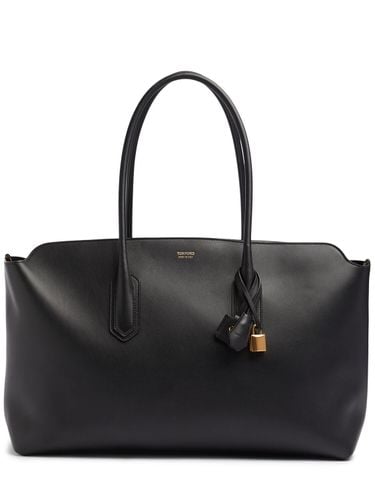 Logo Smooth Leather Duffle Bag - TOM FORD - Modalova