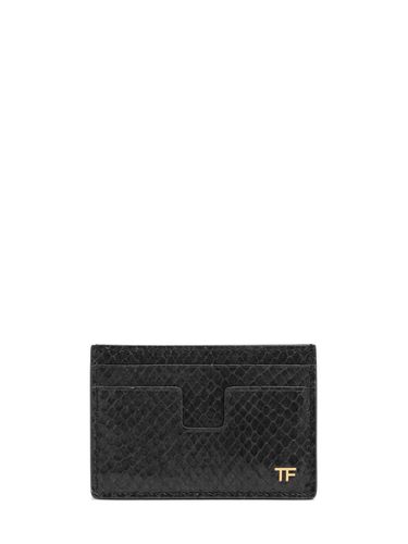 T-line Leather Cardholder - TOM FORD - Modalova