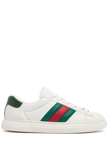 Hyper Ace Leather Sneakers - GUCCI - Modalova