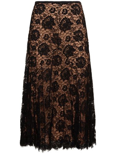 Crushed Dance Cotton Blend Lace Skirt - MICHAEL KORS COLLECTION - Modalova