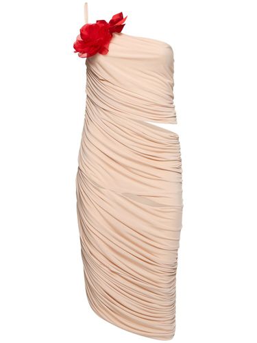 Draped Jersey One Shoulder Midi Dress - MAGDA BUTRYM - Modalova