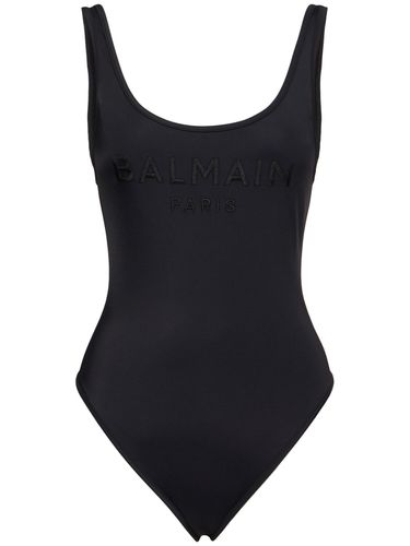 Logo Lycra One Piece Swimsuit - BALMAIN - Modalova