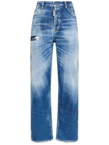 Boston Stretch High Rise Straight Jeans - DSQUARED2 - Modalova