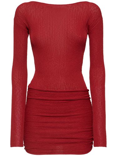 Loca Knitted Viscose Blend Mini Dress - AYA MUSE - Modalova