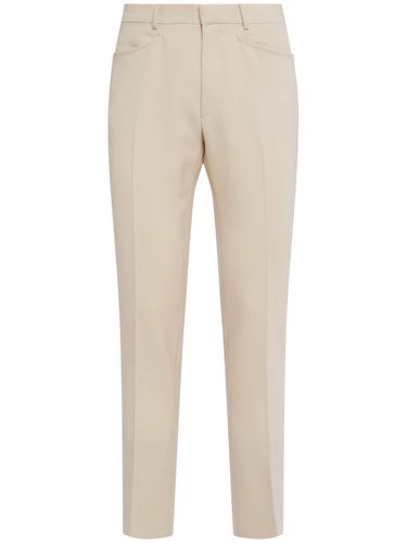 Dyllan Mohair Blend Twill Pants - TOM FORD - Modalova