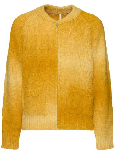 Cardigan Ombre In Misto Lana Con Zip - SUNFLOWER - Modalova