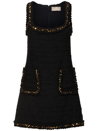 Embroidered Tweed Short Dress - ELIE SAAB - Modalova