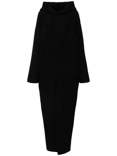 Hooded Cashmere Long Coat - RICK OWENS - Modalova