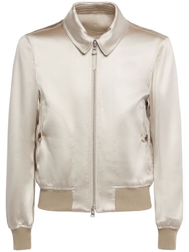 Silk Satin Reversible Jacket - TOM FORD - Modalova