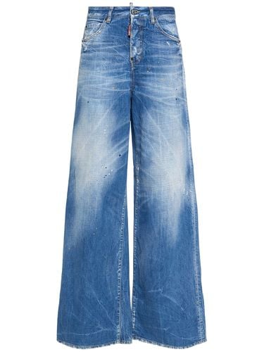 Traveller Low Rise Wide Denim Jeans - DSQUARED2 - Modalova