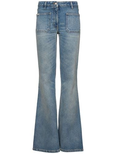 Denim Low Rise Bootcut Jeans - COURREGES - Modalova