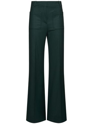 Alina Fluid Wool Blend Flared Pants - VICTORIA BECKHAM - Modalova