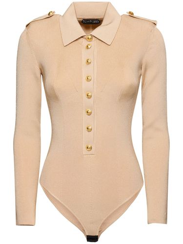 Ribbed Stretch Viscose Bodysuit - TOM FORD - Modalova