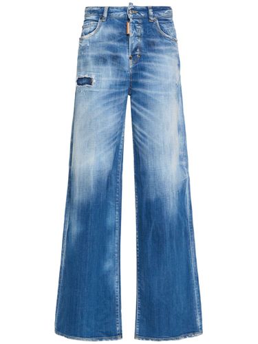 Traveller Stretch Low Rise Wide Jeans - DSQUARED2 - Modalova