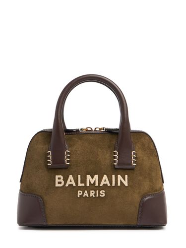 B-army Dome Suede Top Handle Bag - BALMAIN - Modalova