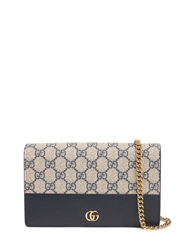 Gg Marmont Canvas Mini Chain Bag - GUCCI - Modalova