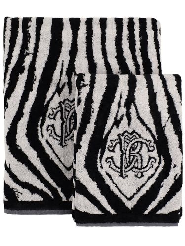 Set Of 2 Freedom Towels - ROBERTO CAVALLI - Modalova