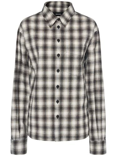 Plaid Cotton Boxy Shirt - DSQUARED2 - Modalova