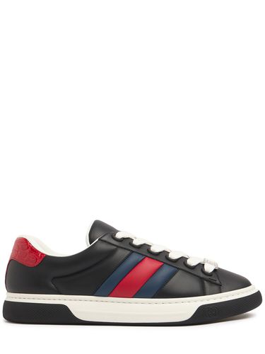 Hyper Ace Leather Sneakers - GUCCI - Modalova