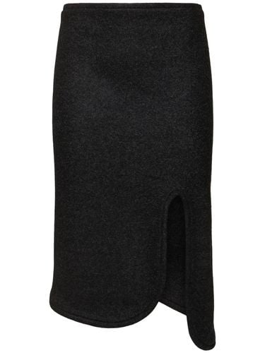 Padded Wool Midi Tube Skirt - VICTORIA BECKHAM - Modalova