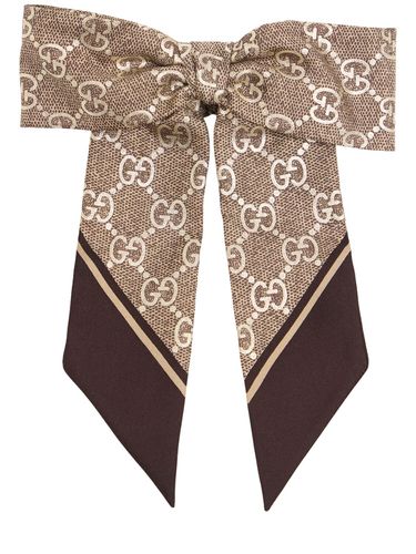 Gg Silk Jacquard Scrunchie - GUCCI - Modalova