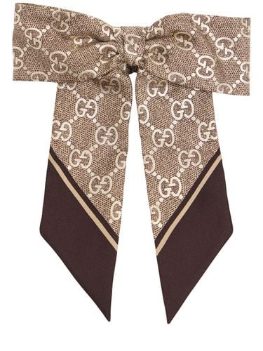 Scrunchie De Seda Jacquard - GUCCI - Modalova