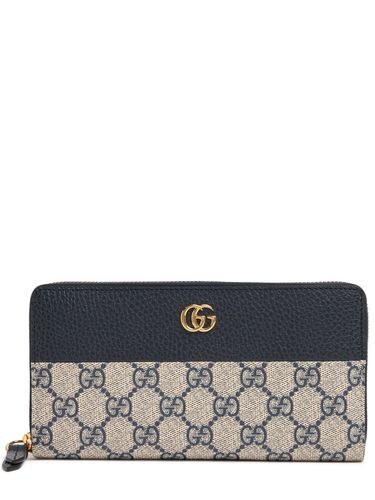 Brieftasche Aus Canvas Mit Zipper "gg Marmont" - GUCCI - Modalova