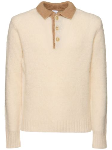 Brushed Shetland Wool Knit L/s Polo - ASPESI - Modalova