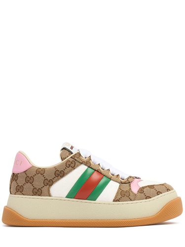 Mm Gg Canvas Sneakers - GUCCI - Modalova