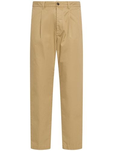 One Pleat Cotton Pants - DSQUARED2 - Modalova