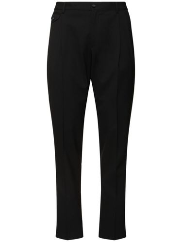 Pantalones De Lana Stretch - DOLCE & GABBANA - Modalova