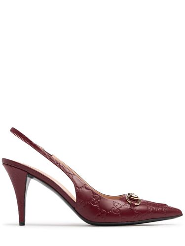 Mm Horsebit Leather Pumps - GUCCI - Modalova