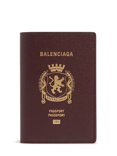 Porta Pasaporte De Piel - BALENCIAGA - Modalova