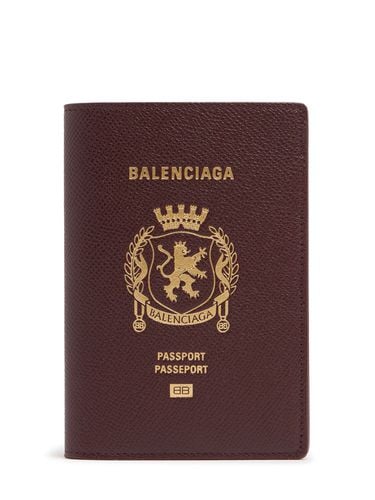 Porta Passaporto In Pelle - BALENCIAGA - Modalova