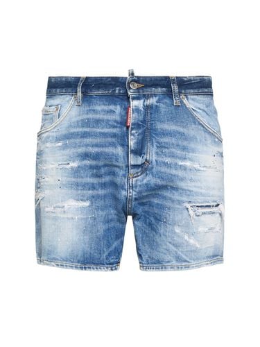 Light Scarface Wash Bro Fit Shorts - DSQUARED2 - Modalova