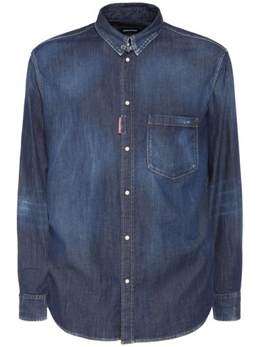 Dark Wash Tab Shirt - DSQUARED2 - Modalova