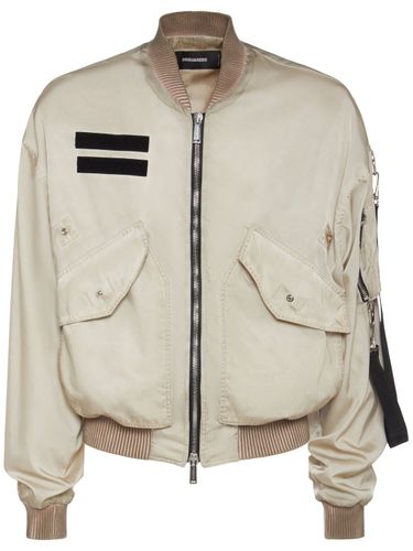 Garment Dyed Military Bomber - DSQUARED2 - Modalova