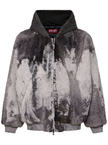 Teddyjacke Mit Kunstleder „s-depla“ - DIESEL - Modalova