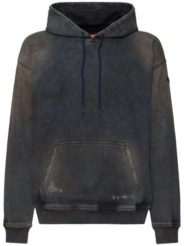 Washed & Distressed Sweatshirt Hoodie - DIESEL - Modalova