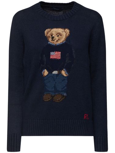 Bear Cotton Blend Knit Sweater - POLO RALPH LAUREN - Modalova