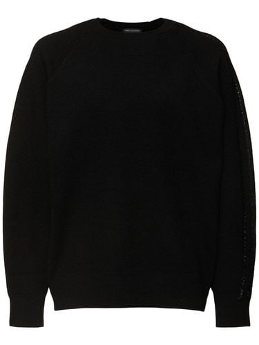 Wool Blend Knit Crewneck Sweater - Y-3 - Modalova