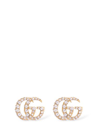 Gg Marmont Crystal Earrings - GUCCI - Modalova