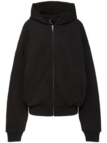 Washed Cotton Thermal Zip Hoodie - ENTIRE STUDIOS - Modalova